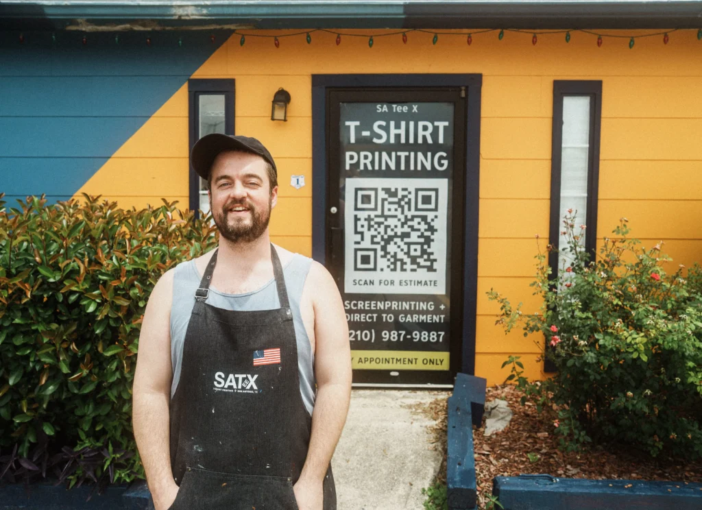 John at SA Tee X business owner